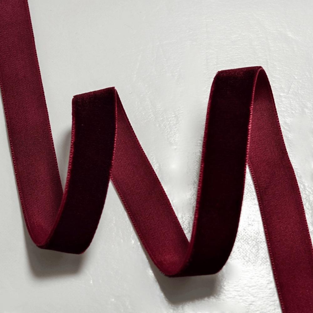 New 5 Yards Velvet Ribbon 6/10/15/20/25/40mm DIY Gift Wrapping Ribbon Single-Sided Handmade Velour Ribbons Bow Flower Bouquet