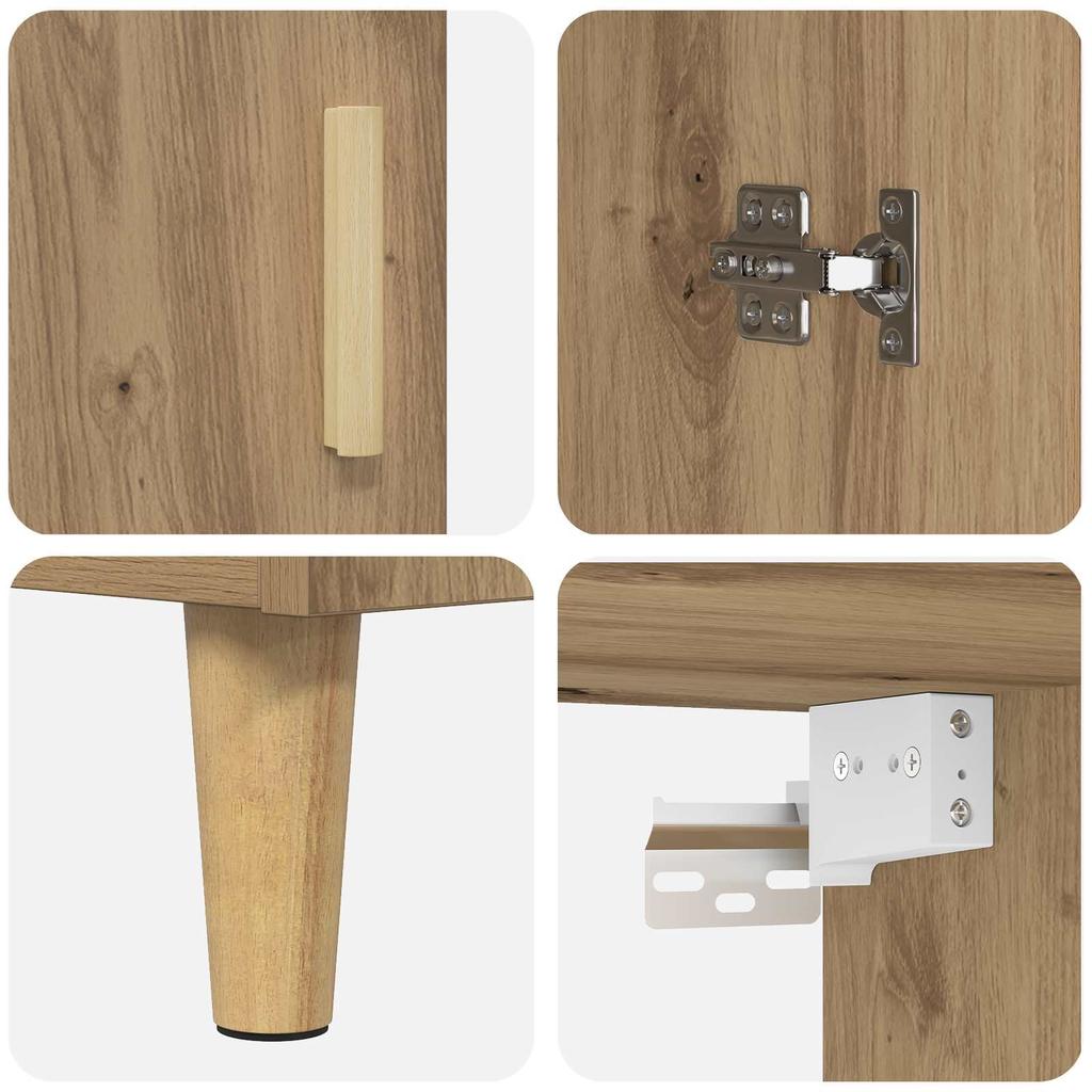 Highboard Artisan Oak 69.5 x 32.5 x 180 cm Particleboard