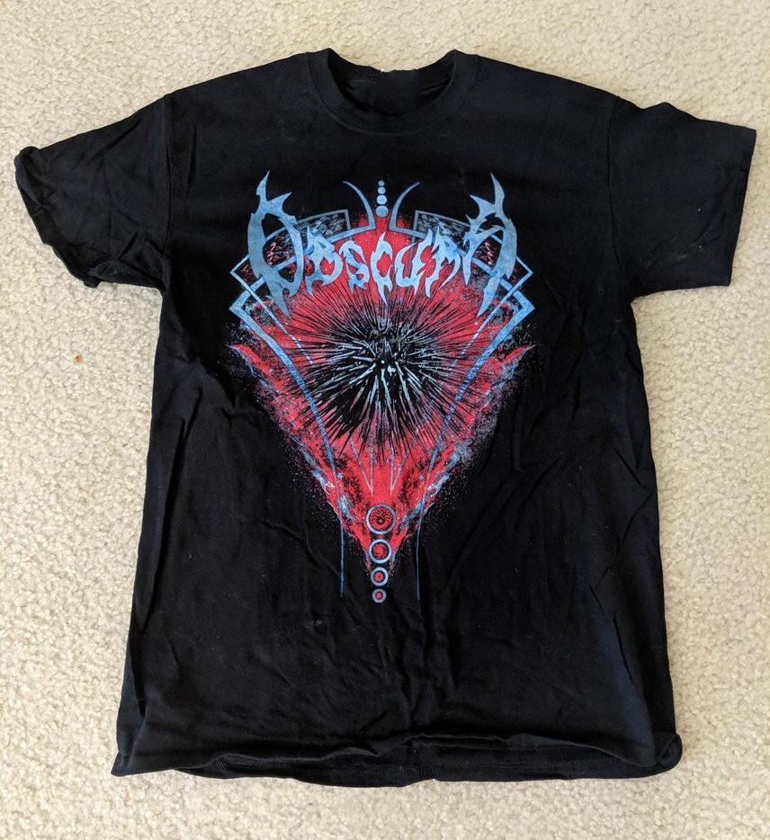 Obscura Diluvium 2018 North America Tour Cotton Black All Size Shirt CM467 S
