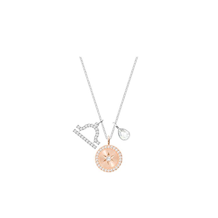 

Swarovski Zodiac Libra Necklace Women necklace White 5349218 Box (Random Color)