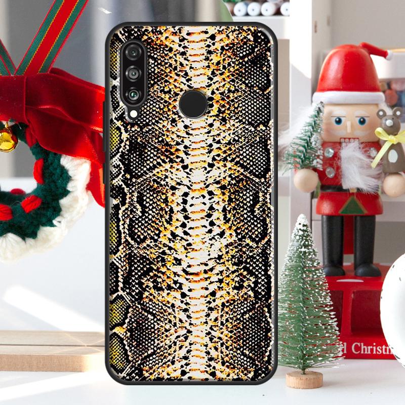 Snake Skin For Huawei Nova 9 10 SE 11 Pro Y60 Y70 Y90 Y61 Y91 Y72 Y73 12i 11i 8i P20 P30 P40 Lite Case