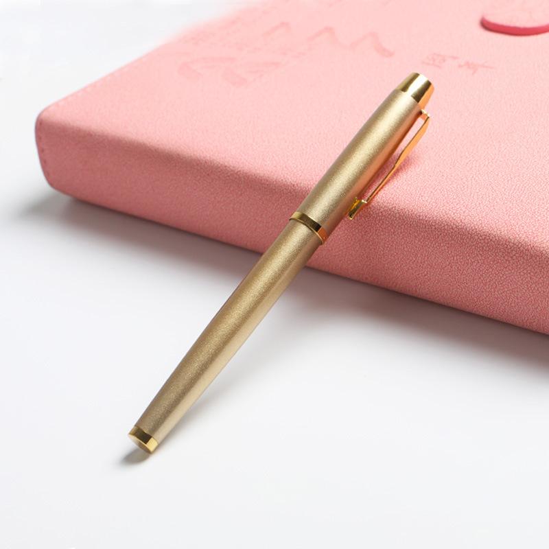 Huaqi Gender-Neutral Pen Public Relations Gifts Metal Signature Pen Advertising Fountain Pen Can Be Designed For Free