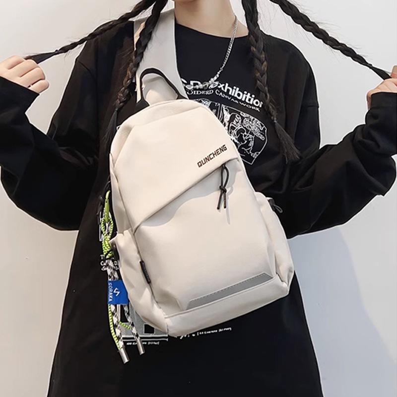 Unisex Crossbody Chest Bag: Lightweight, Single Shoulder Backpack for Hiking and Travel, Fits Tablets