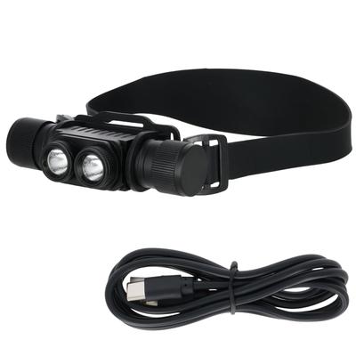 Takagi EARTH MAN Wiederaufladbarer LED-Scheinwerfer, wiederaufladbar über USB, USB-Kabel im Lieferumfang enthalten, 1 Schalter für Beleuchtungsmodi, Sturzprävention, Silikonband, staubdicht