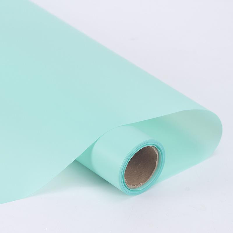 58CMx10M/2 volume Waterproof Floral art Wrapping Paper Roll Solid Color florist fresh flower wrapping paper Materials Fog paper