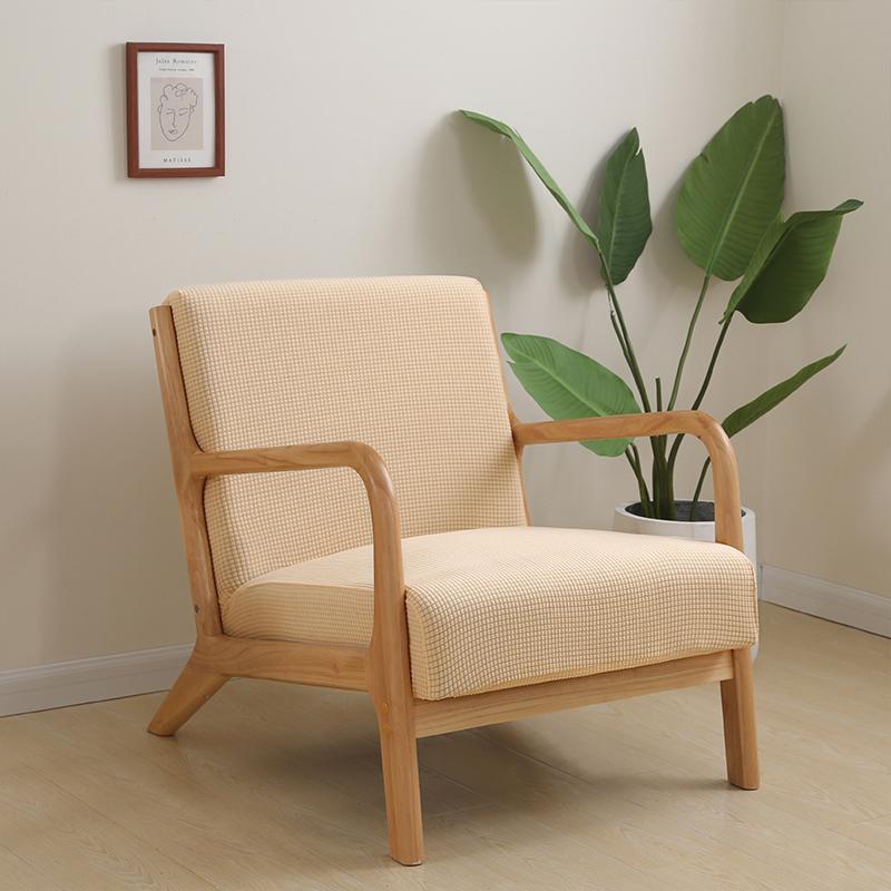 Kaufe Sessel Überzug Stuhlbezug Reißverschluss Stretch Holz Armlehnstuhl Bezug Schutz Elastisch Modern Abnehmbarer Sitzbezug Heimdekor zum Preis ab 13