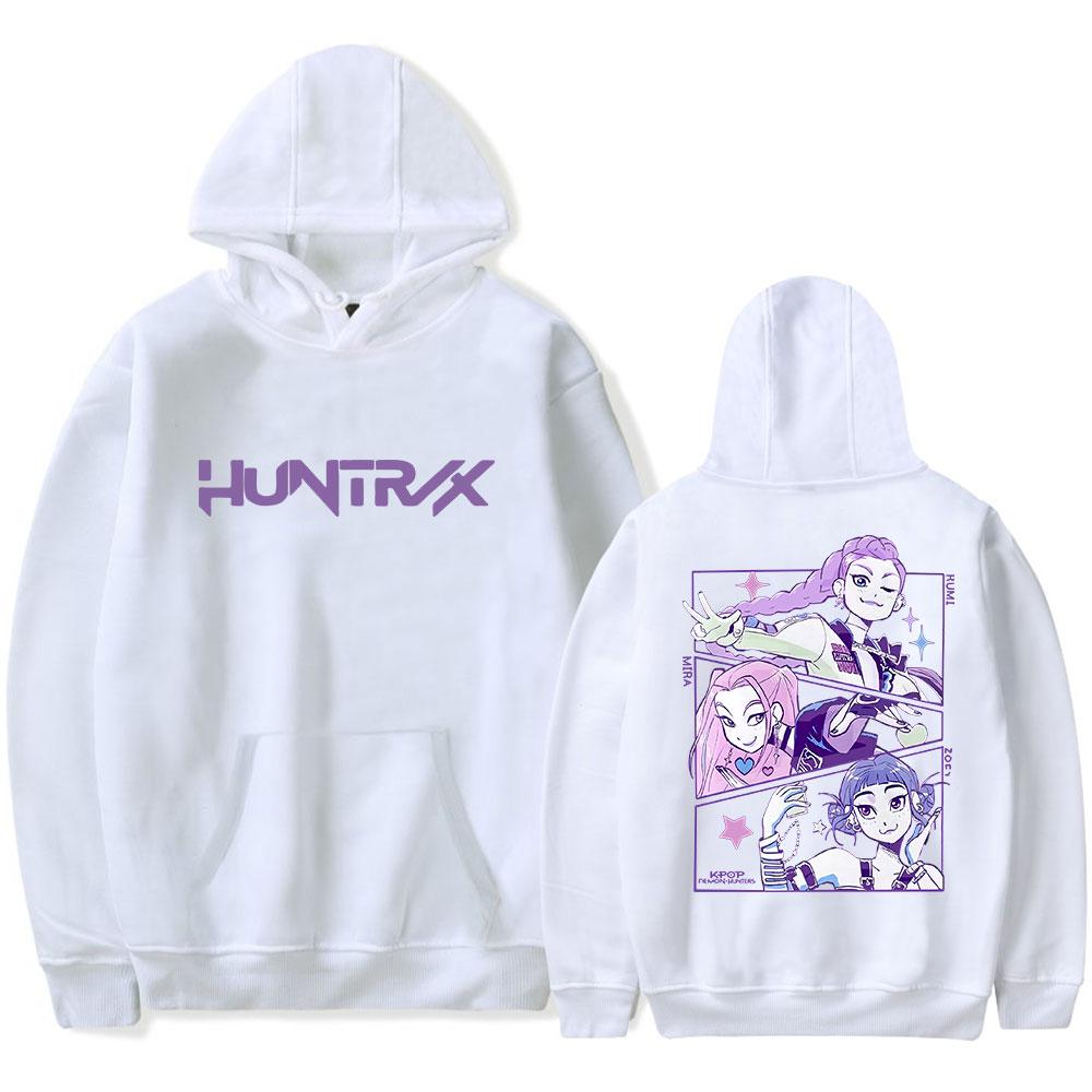 New KPop Demon Hunters Hoodies Streetwear Graphic Printed Hooded Sweatshirt Men Women Cosplay Sports Pullovers