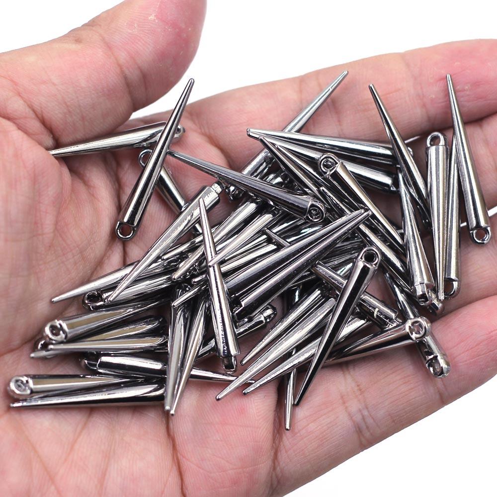 

50 шт. Подвески Шип Слеза Заклепка Панк Шипы и Шипы Серьга Акриловый Конус Для Браслетов Ювелирные Изделия DIY Изготовление Шармы Фурнитура