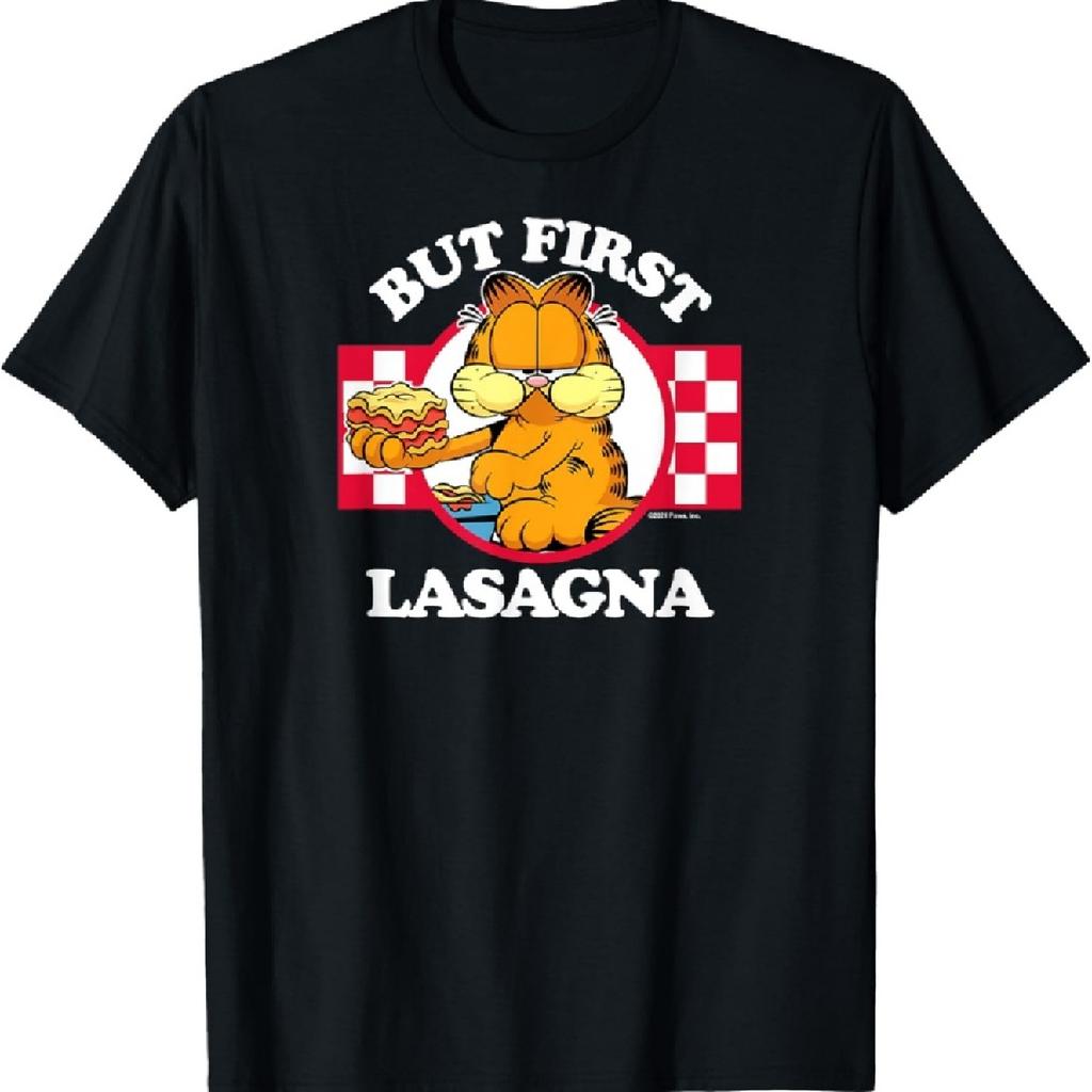 T-shirt Garfield - Ma Prima la Lasagna