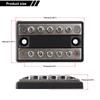 100A Battery Power Distribution Block Bus Bar Positive Negative For RV Boat Truck 48V CD 10 Circuit Busbar Powerterminal Block