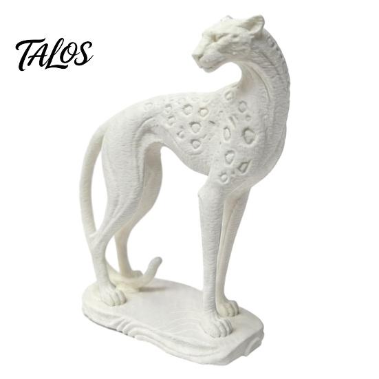 Zeitgenössische Tischdekoration 3D-gedrucktes Geparden-Ornament, Moderne stehende Leoparden-Skulptur, Dekorative elegante Wildtier-Dekoration Tierfigur