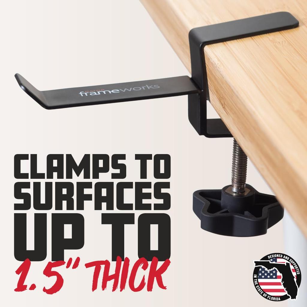 GATOR Frameworks Gator Frameworks Headphone Hanger Tabletop Fixed GFW-HP-HANGERDESK []