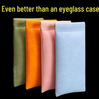 Portable Anti-Pressure Flannel Sunglasses Bag - Universal Simple Glasses Storage Solution