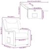 VidaXL Fauteuil inclinable marron foncé tissu 3303199