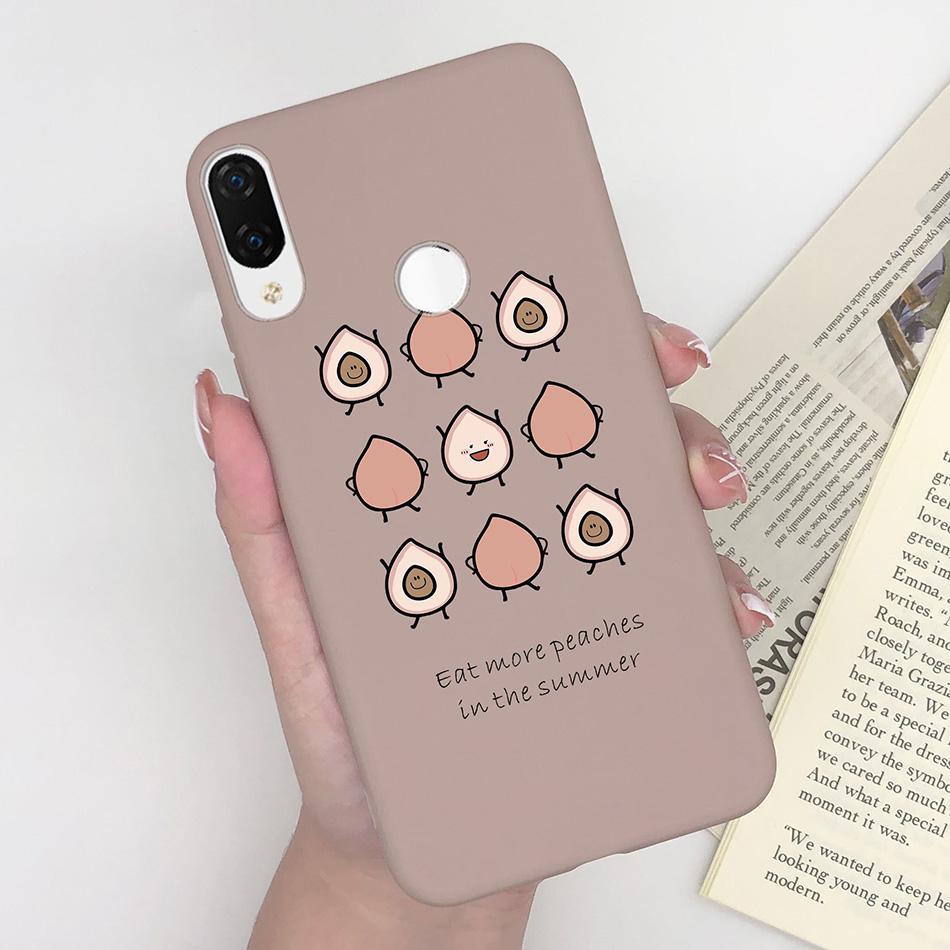 For Huawei Nova 3i Nova4 Case Shockproof Matte Cute Cartoon Soft Silicone Phone Back Cover For Huawei P Smart Plus Nova 3i Coque