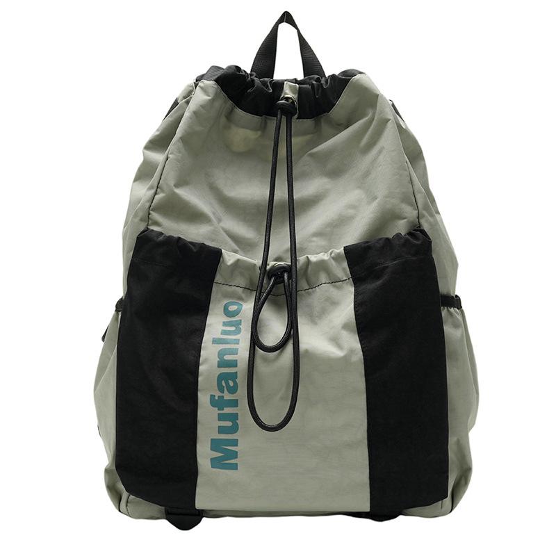 Schoolbag Korean ins trendy casual backpack women's 1011 new large-capacity nylon travel bag short-haul multi-pocket