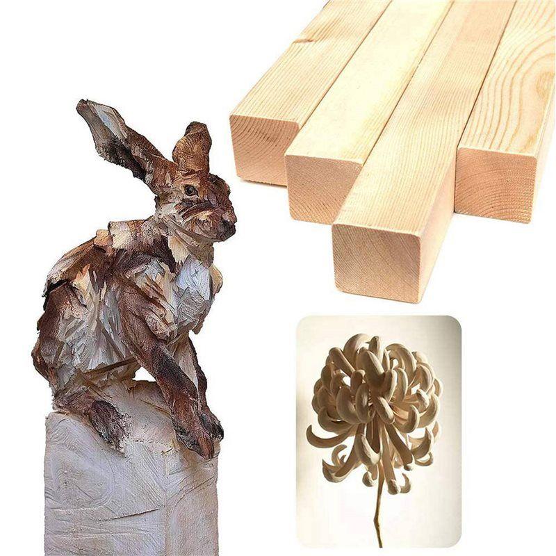 30Pcs Basswood Carving Blocks For Wood Beginners Carving Hobby Kit DIY Carving Wood