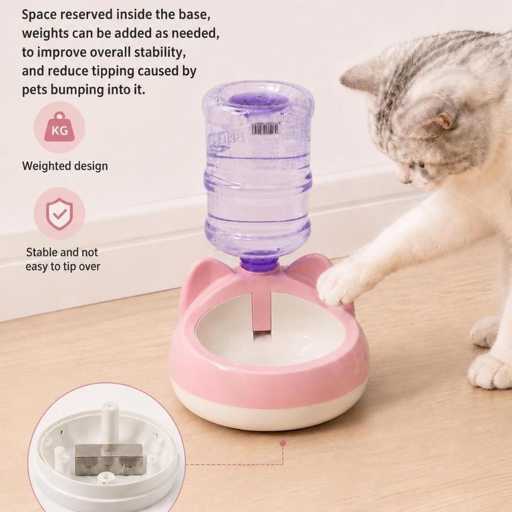 Automatic Water Replenishment Cat Ear Gravity Pet Water Drinker Pet Drinking Station For Cats Dogs
