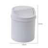 Mini Desktop Bin Small Trash Can Tube With Cover Bedroom Trash Can Home Desk Garbage Can Clean Workspace Multifu Storage Box