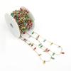 5/10Meters Christmas Garland Colorful Fake Bulbs Fairy Light String Xmas Tree Ornaments Home Decoration 2025 New Year DIY Gifts