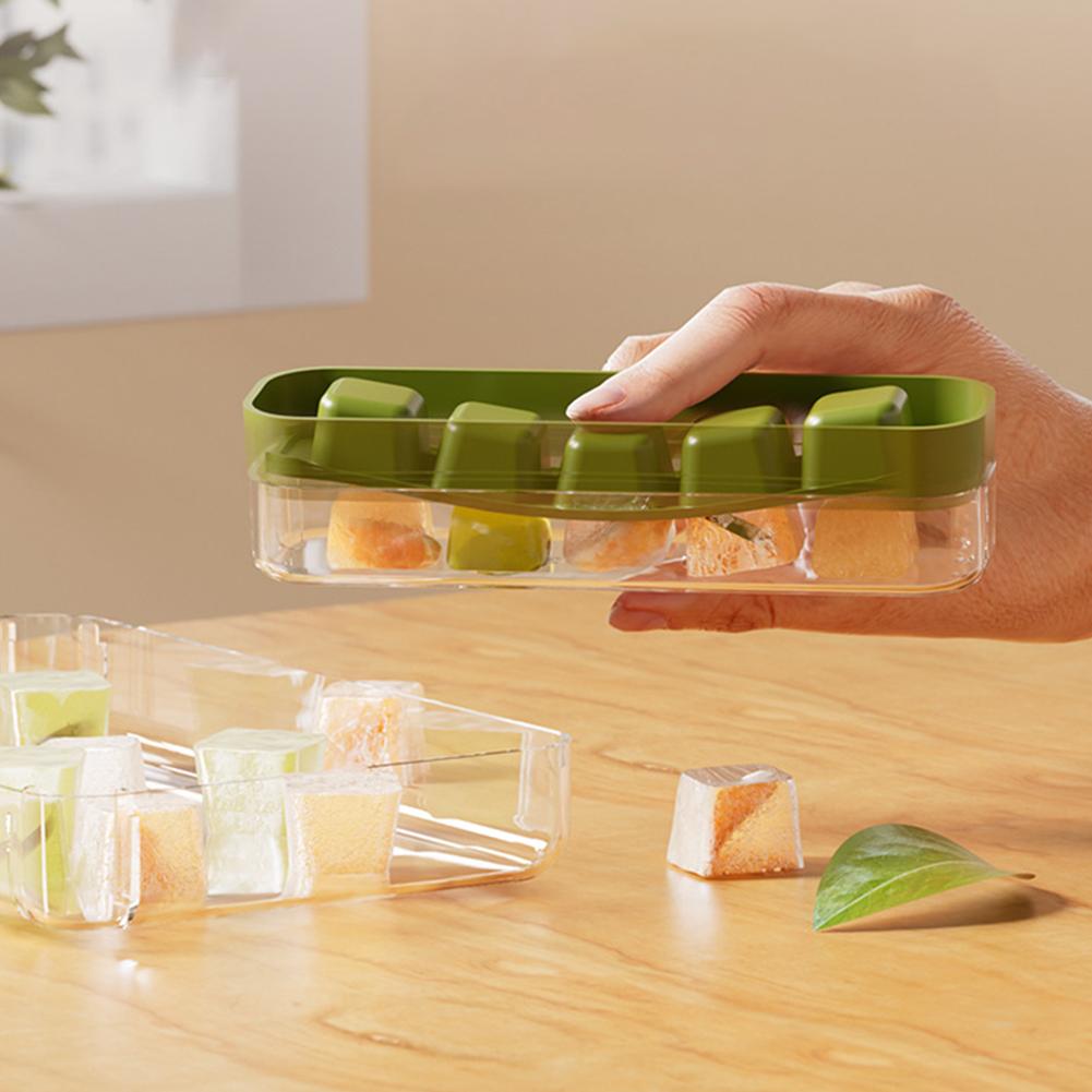 5/28 Grid Ice Cubes Moulds With Lid Easy Release Fridges Ice Box For Home Kitchen