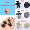 50Pcs 8mm Auto Bumper Fastener Hole Rivet Retainer Push Engine Cover Car Door Trim Panel Clip Fasteners Car Maintenance Parts