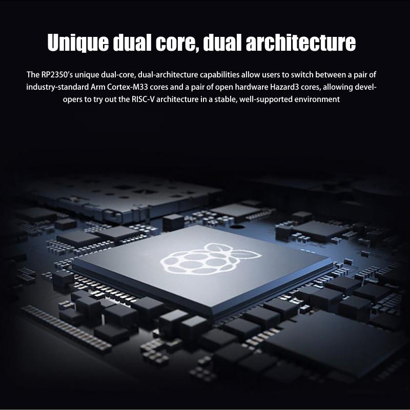 Rp2350-Pizero Entwicklungsplatine Raspberry Pi Pico 2 Basis auf Rp2350B 16M Flash Dvi Pio-Usb Schnittstelle Mikrocontroller