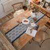 Table Runner Printed Countryside Navy Blue Lace Blue and White Porcelain Table Tea Flag Dining Flag Long Strip