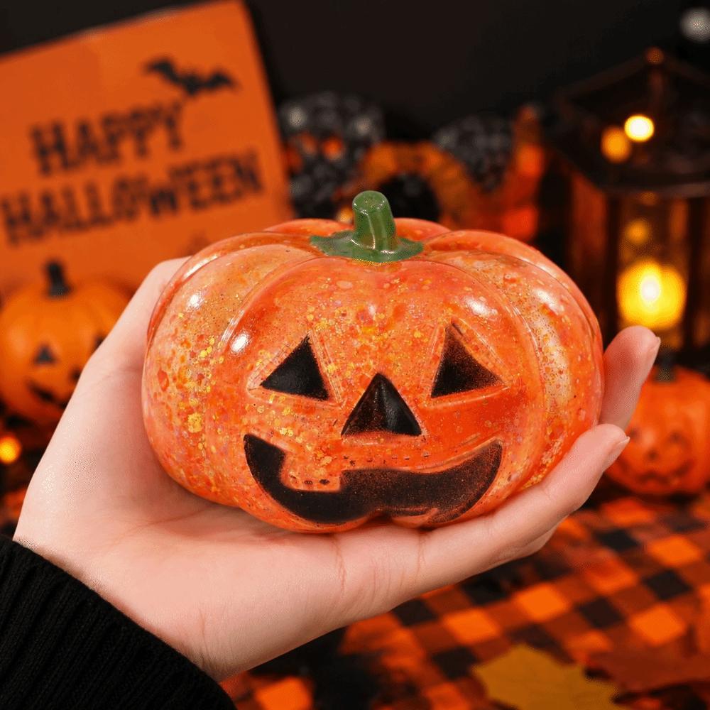Soft Pumpkin Shaped Stress Ball Bright Colors Maltose Squeeze Toy Anti-stress