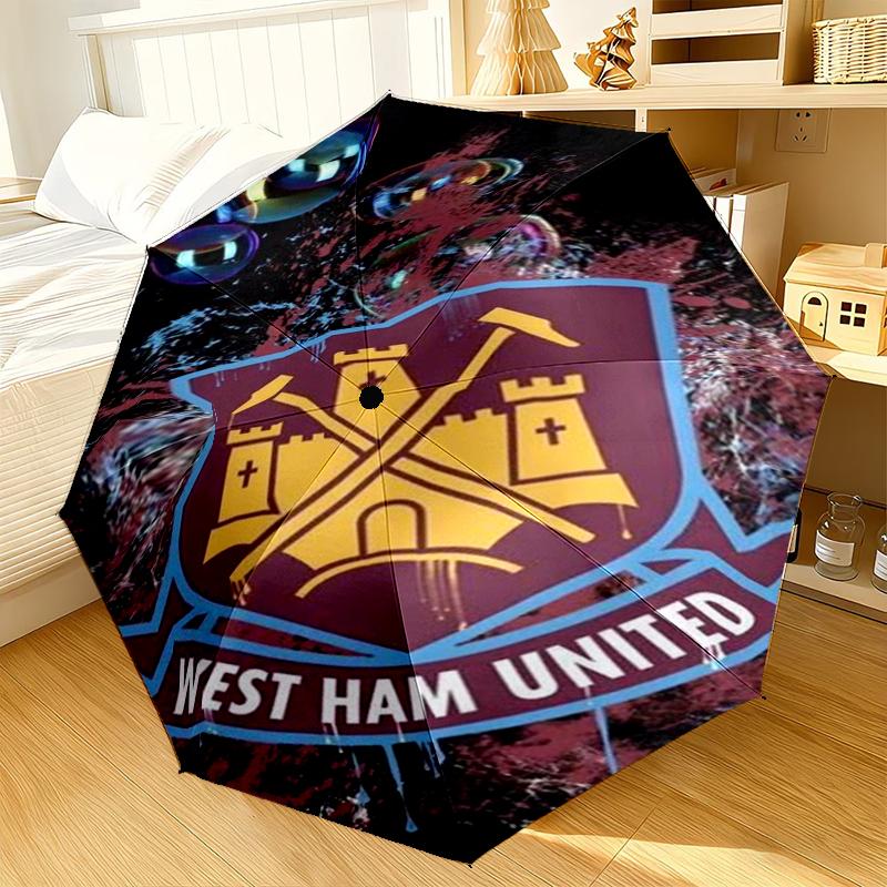 West Football Club Umbrella 8-Frame for Travel, camping, Casual Lightweight Portable Umbrella, Essential for every family Holidays Gift