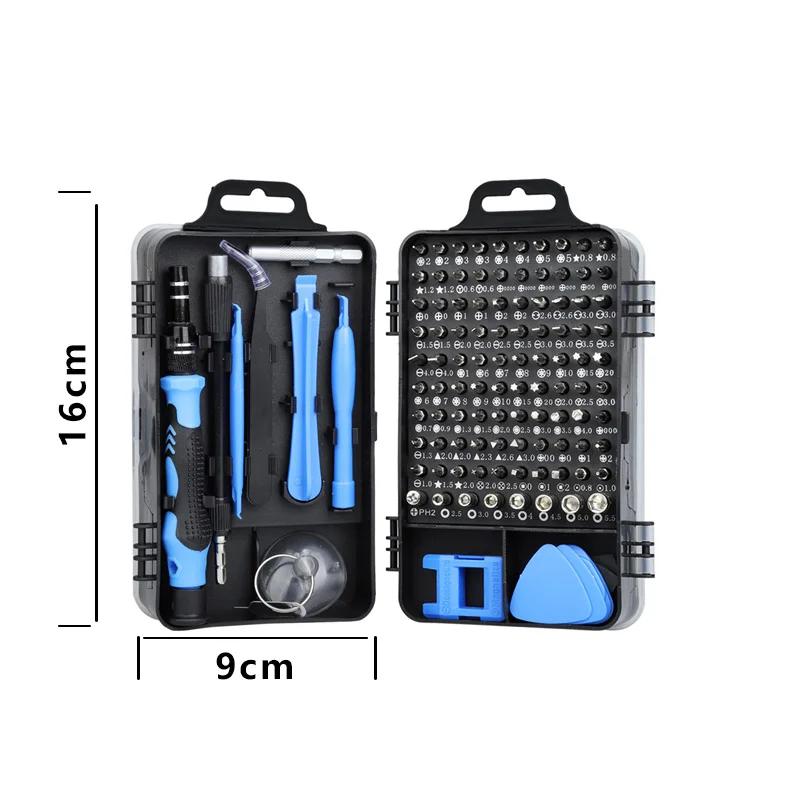 115 in 1 Precision Screwdriver Set with 98 Magnetic Phillips Torx Bits Multifunction Repair Tools  Kit for Cellphones, Laptops
