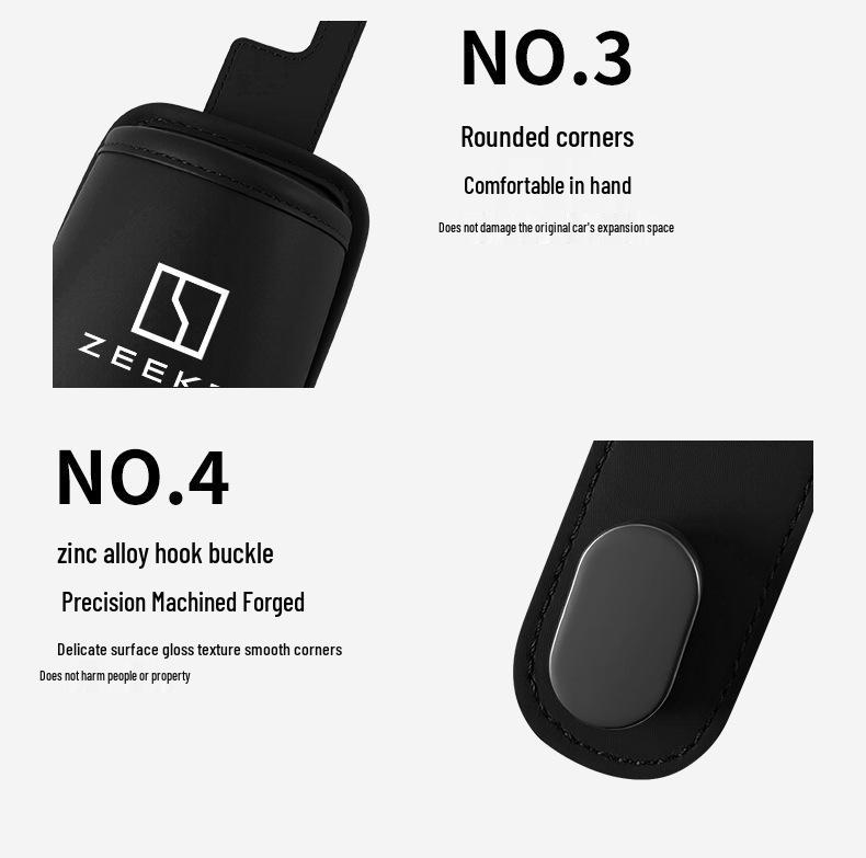 Zeekr 001/007/009 Multi-functional Car Cup Holder and Seat Back Hook Storage Box