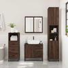VidaXL Ensemble de meubles de salle de bain 3 pcs Chêne marron, armoire de salle de bain, armoire de rangement de toilette, 3301079