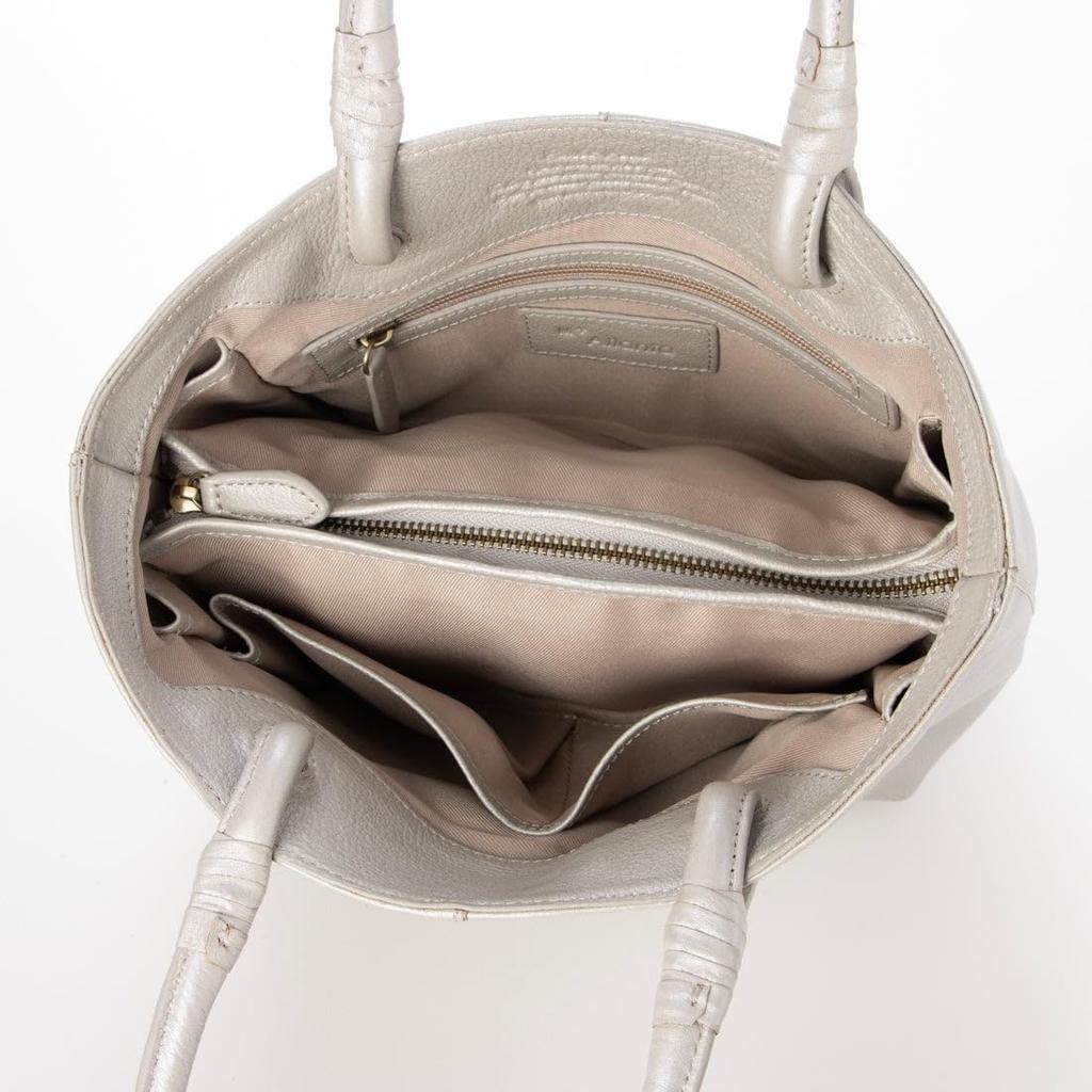 Cowhide Eyelet Tote Bag S