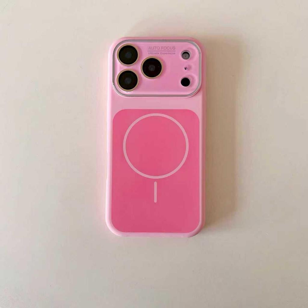 Silicone Magnetic Ring Case for iPhone 17 Pro Max with Apple 16 Large Window Protection