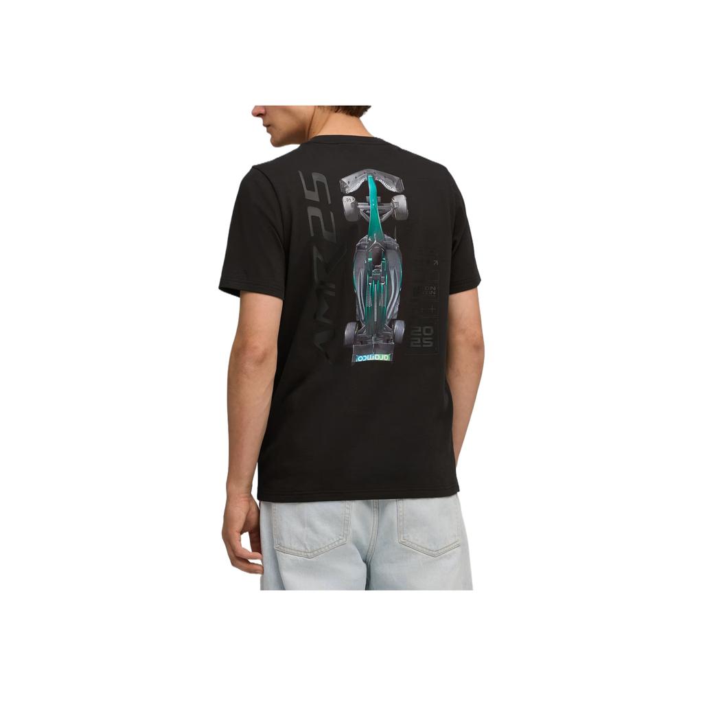 Puma X Aston Martin F1 Camiseta Confortável Simples de Gola Redonda Estampada Masculina Camisetas 634452-01