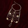 2 Pcs Multi-layer Anklet with Pendant Tassel Instep Chain Temperament Foot Chain  Gifts