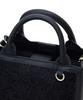 Maison de FLEUR EC Exclusive Flower Lace 2-Way Square Tote Bag, Black, 08000079400