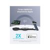 Anker maggo 3-in-1 MagSafe-kompatible kabellose Ladestation, Maggo 15W Qi2-zertifiziertes Induktionsladegerät, Reiseladegerät
