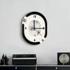 Ins Wind Living Room Wall Clock Restaurant Mirror Surface Quartz Clock Mural Watch Bedroom Mute Digital Clock Room Decorations