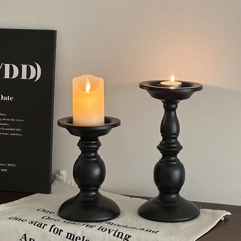 Roman Column Retro Style Aromatherapy Candle Holder for Dining Table Decor