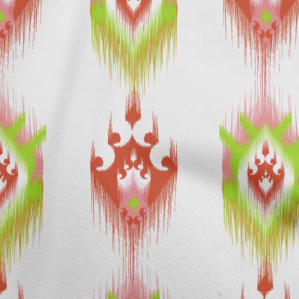 oneOone Bavlna Flex Tmavě Zelená Tkanina Asijské Ikat Craft Projekty Dekor Tkanina Printed By The Yard 40 Inch