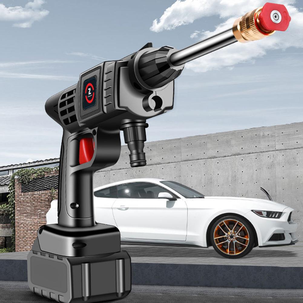 70BAR Max Automobilová Bezdrátová Vodní Pistole 12V 200W EU/US/UK/AU Zástrčka Vysokotlaký Čistič Myčka 7-10M Stříkání Stroj na Mytí Aut