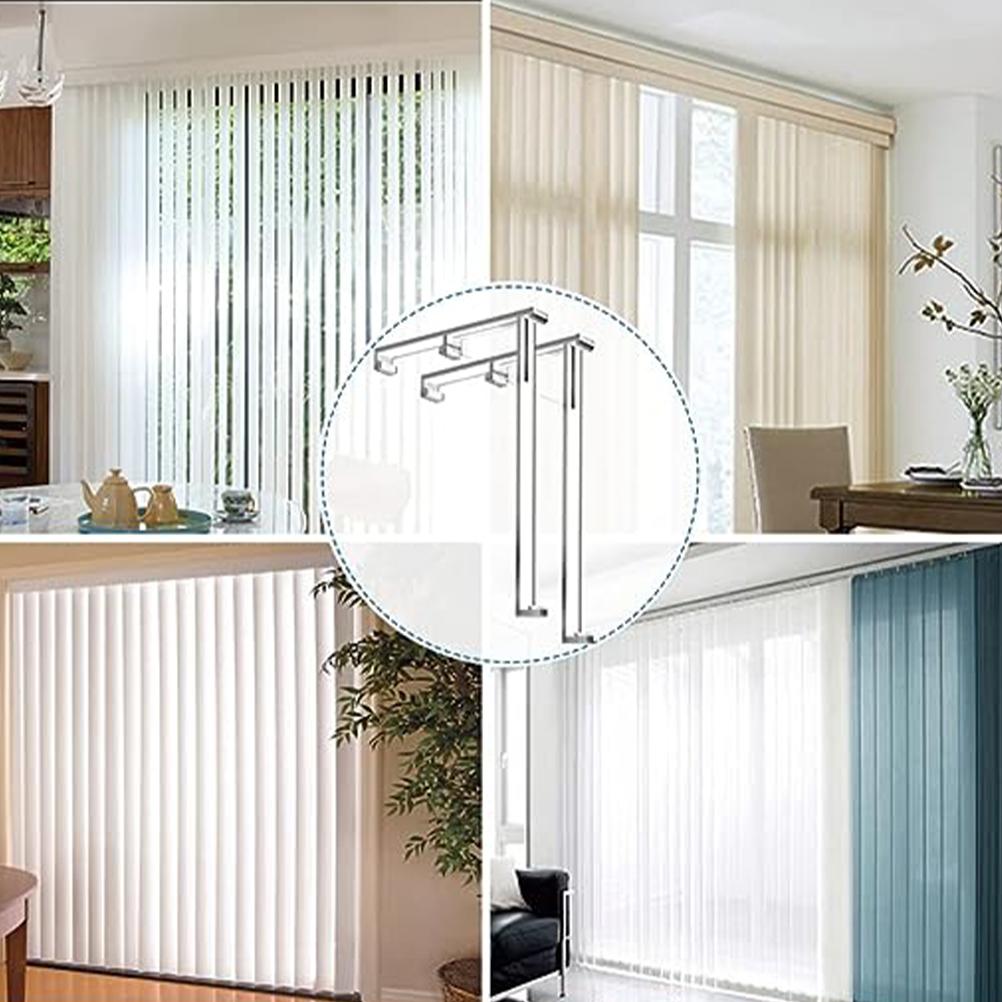 4 Pcs Door Stopper Venetian Vertical Curtain Positioning Clips Window Blind Valance Blinds