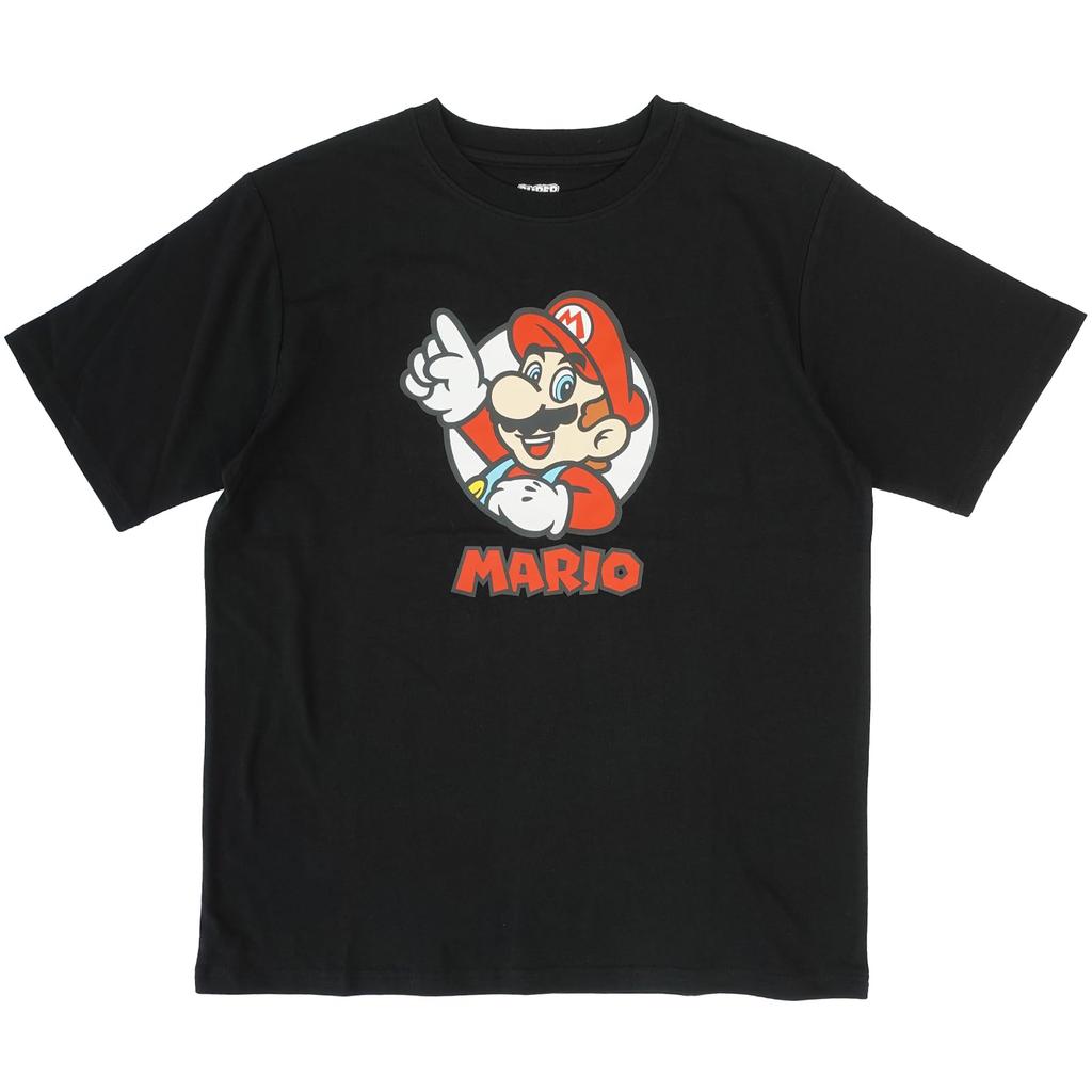 Fineplus Super Mario Short Sleeve T-Shirt with Mario Print