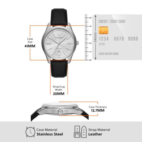 Emporio Armani NA AR60077 Men's Watch, Black