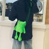 Casual Cartoon Shoulder Bag Cute Green for Frog Crossbody Bag Messenger Bag Plush Bag Handbag for Family Gatherings