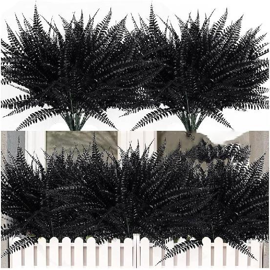 Устойчивый к УФ-лучам Реалистичный Искусственный Бостонский Папоротник - 2024 Новый Искусственный Бостонский Папоротник Уличный Кашпо Большой, Реалистичный Искусственный Папоротник Подвесной Шелковые Стебли Папоротника Для Интерьера 2