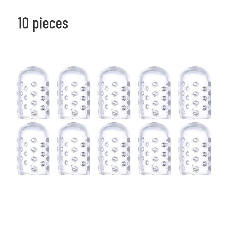 Transparent Silicone Toe Protector - Breathable, Wear-Resistant, Soft Toe Cover for Joint Comfort and Toe Separation