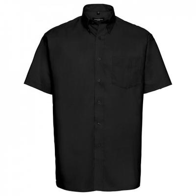 Camisa masculina de manga curta Oxford Easy-Care